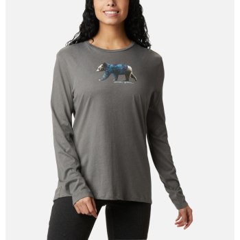 Columbia Sweater Dames, Autumn Trek Long Sleeve Relaxed Grijs, 32AXFWGJR